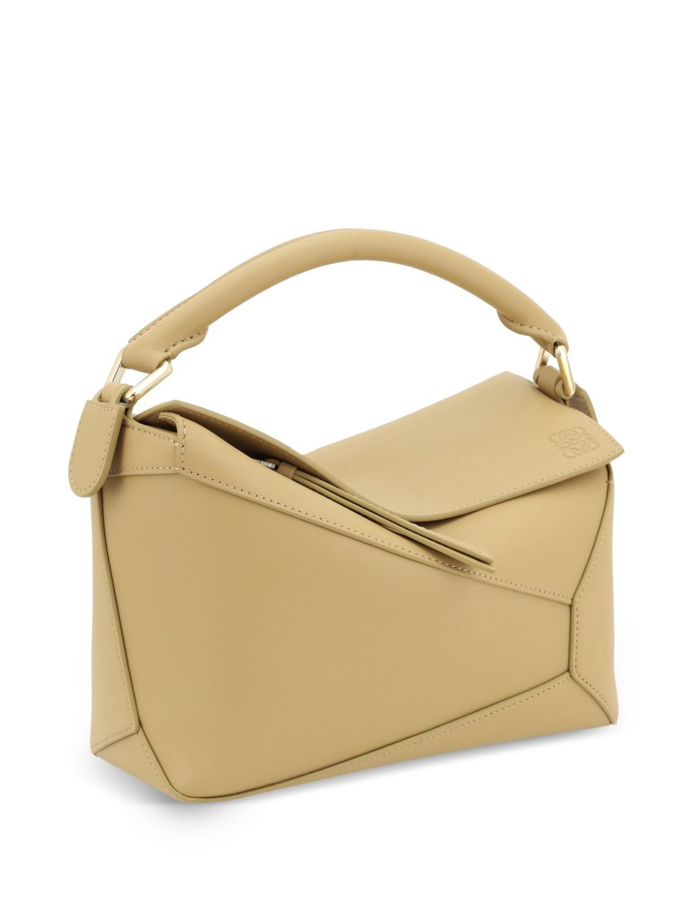Puzzle edge small leather handbag