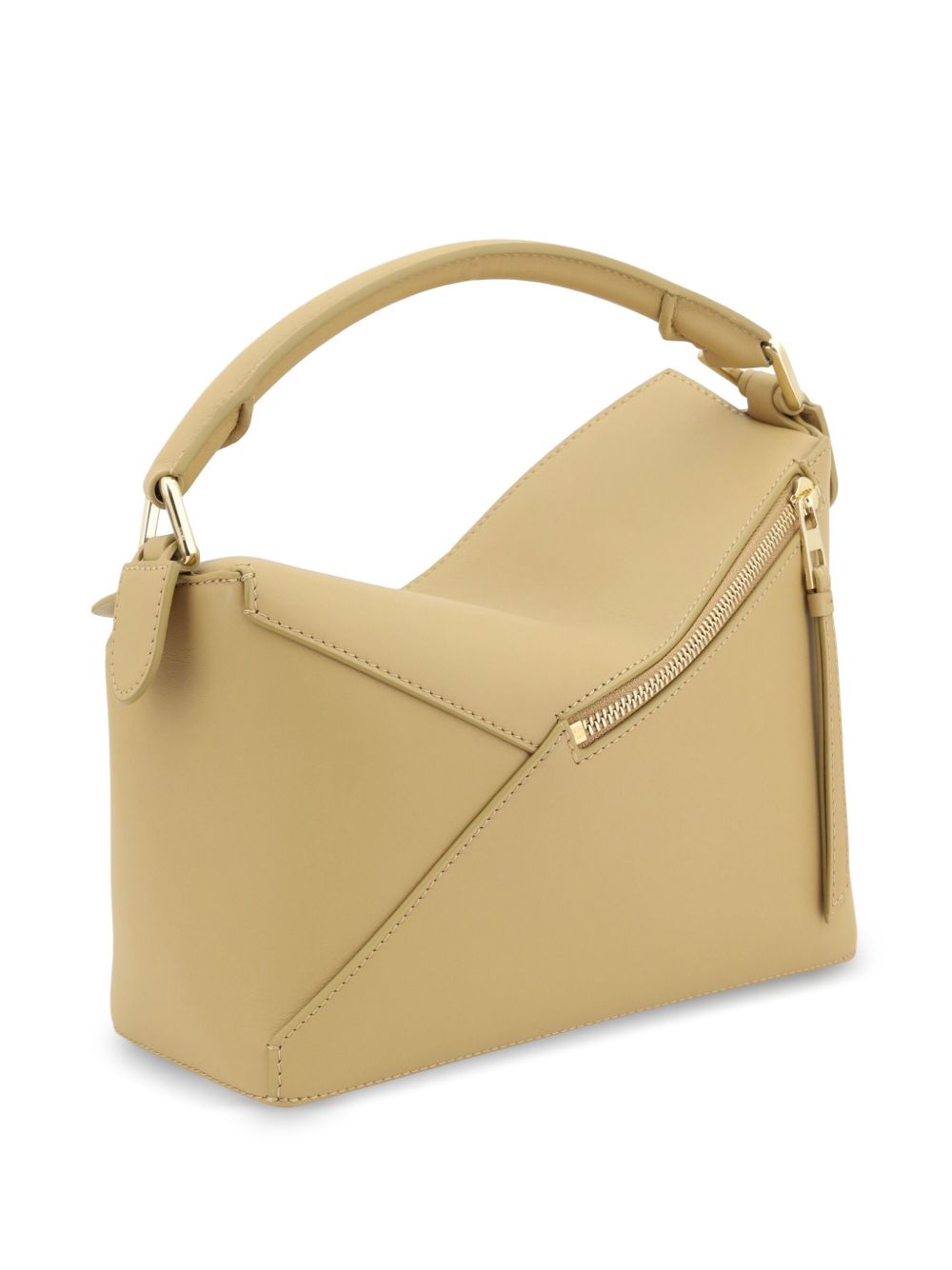 Puzzle edge small leather handbag