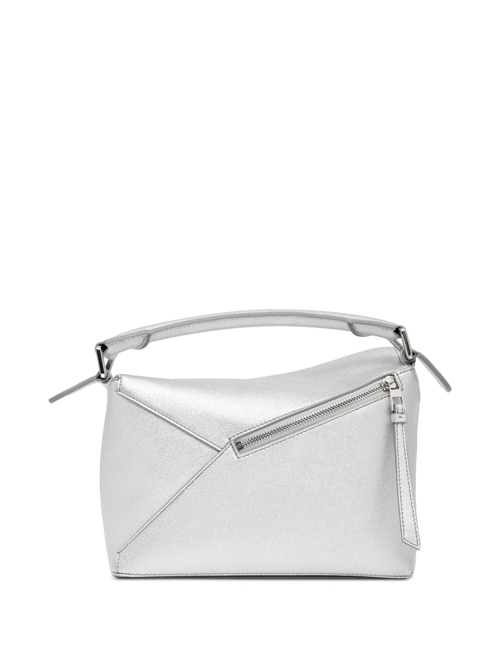 Puzzle edge small leather handbag