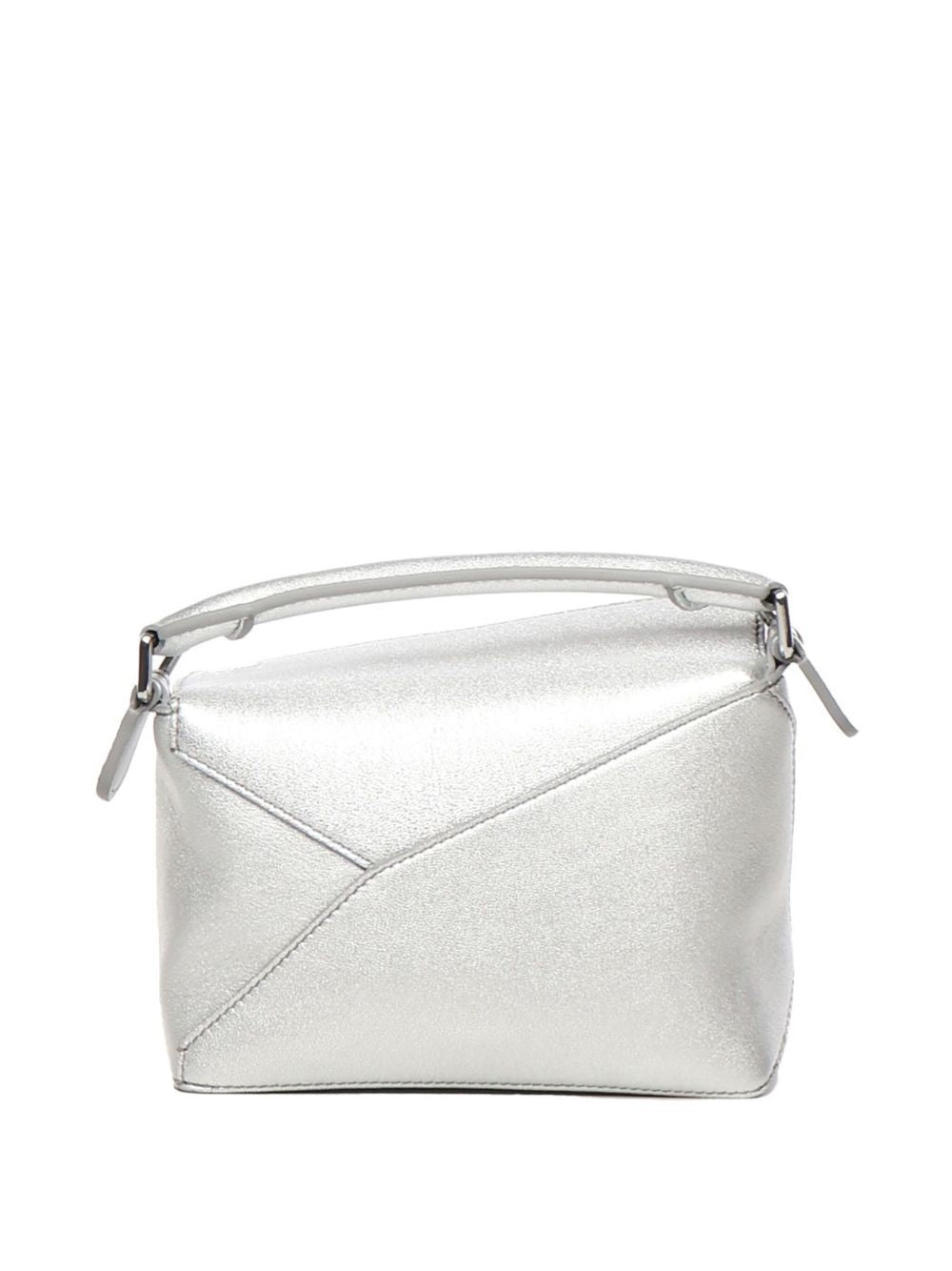 Puzzle edge mini leather handbag