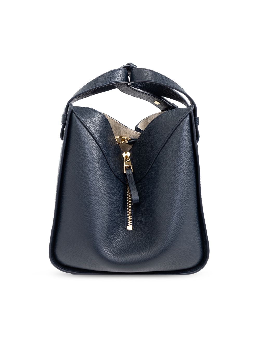 Hammock compact leather handbag