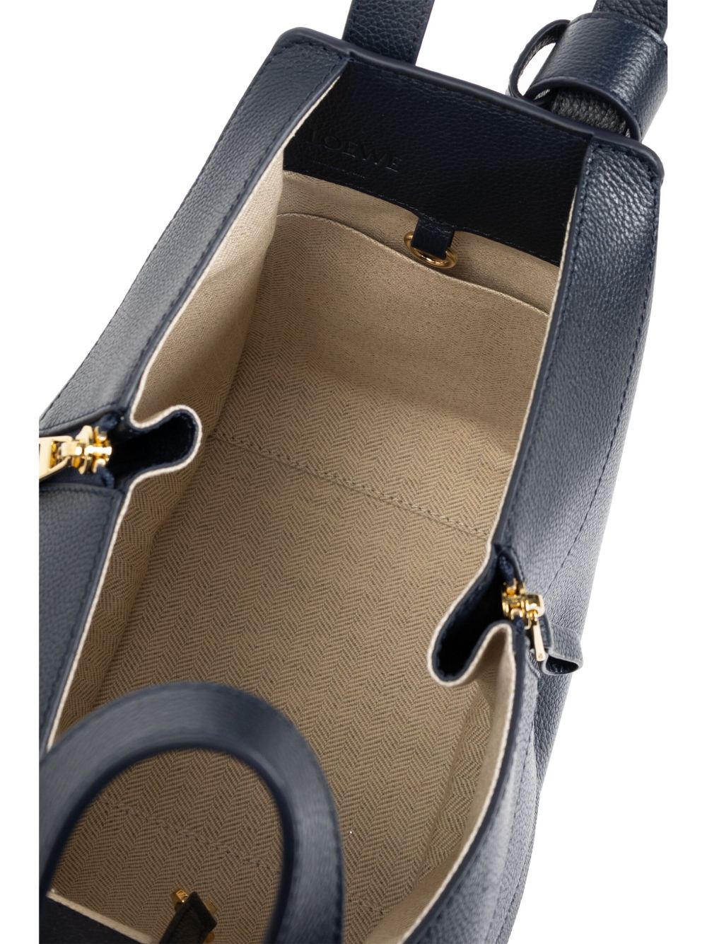 Hammock compact leather handbag