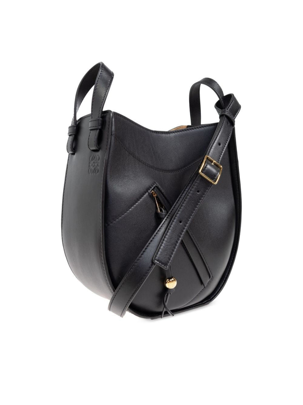 Hammock leather shoulder bag