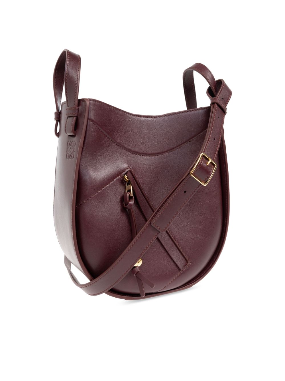 Hammock leather shoulder bag