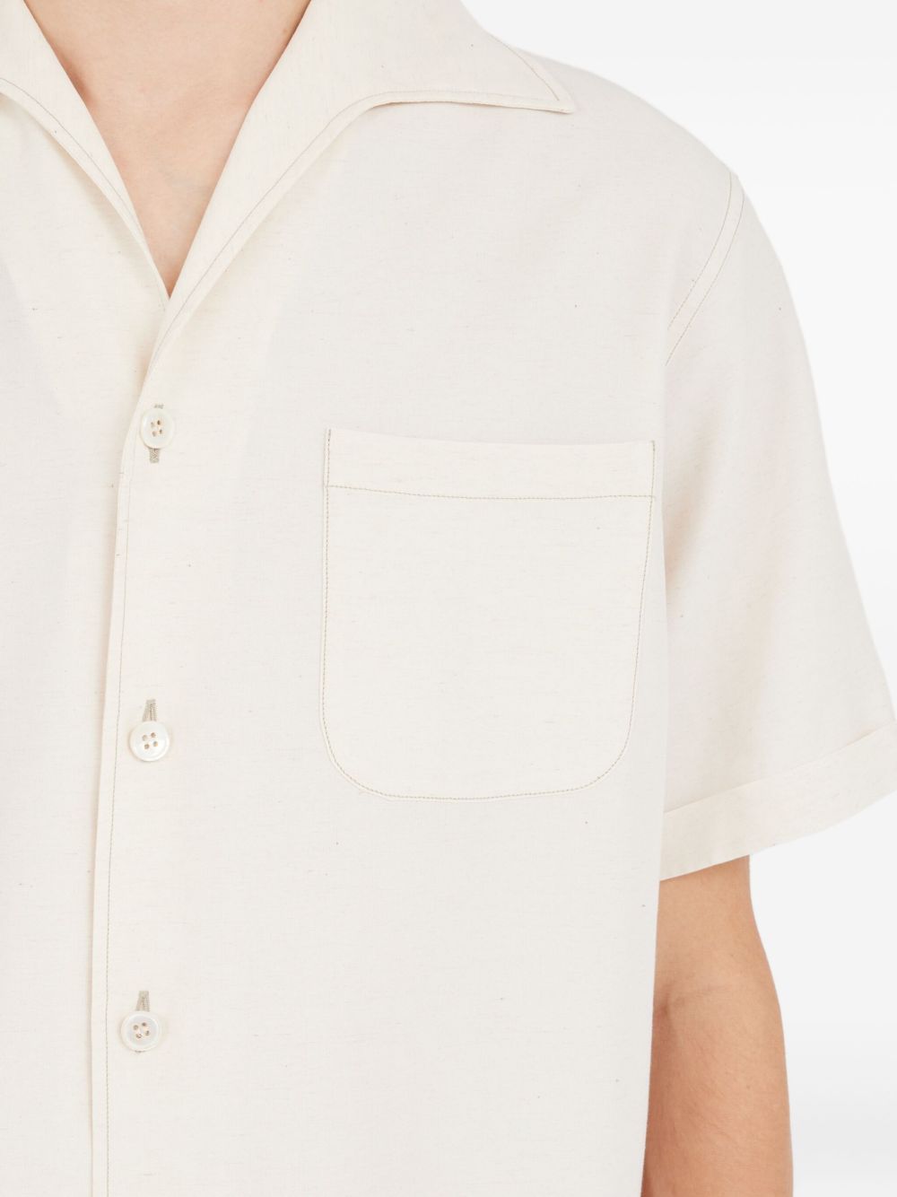 Cotton blend shirt
