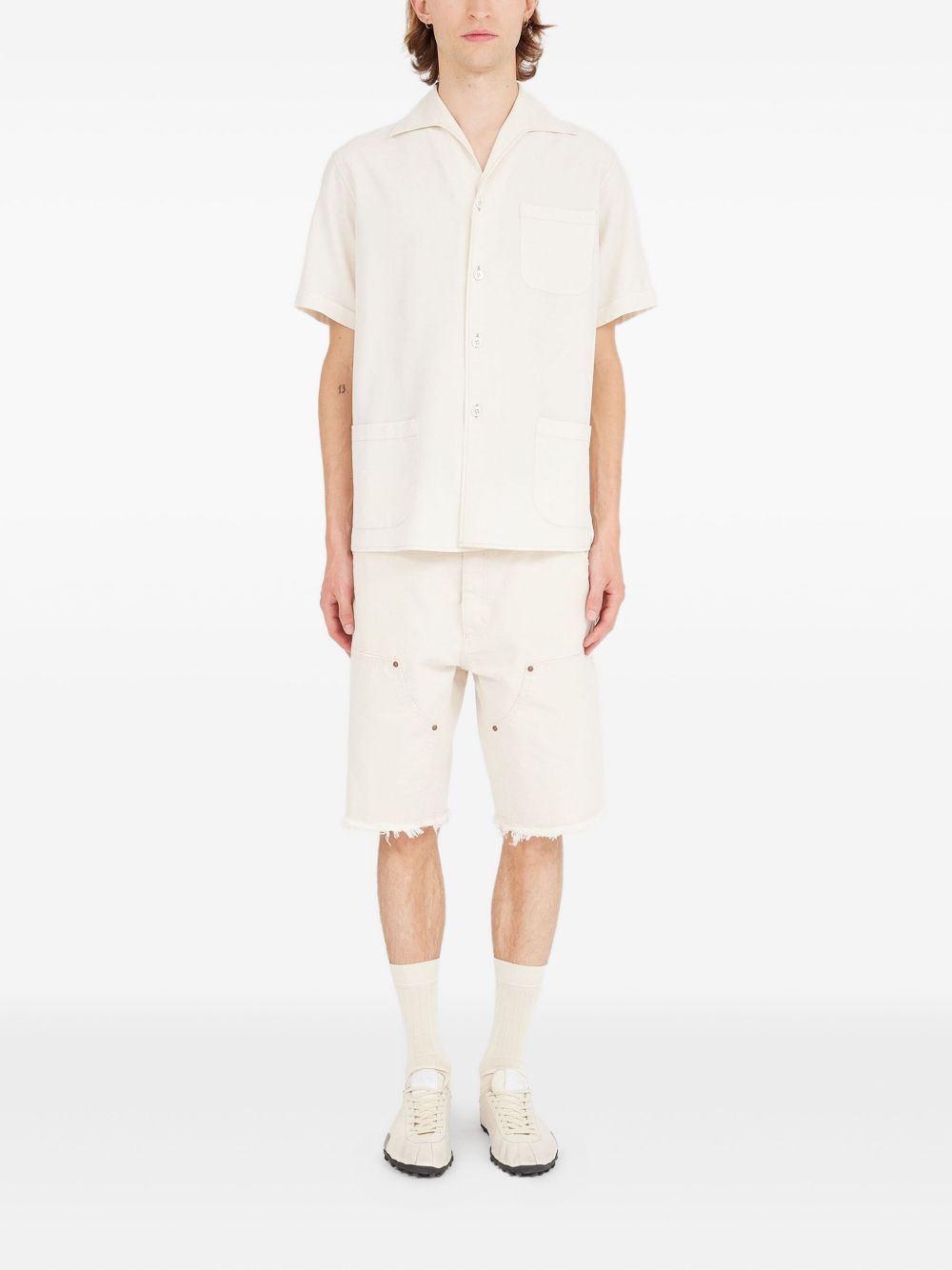 Cotton blend shirt