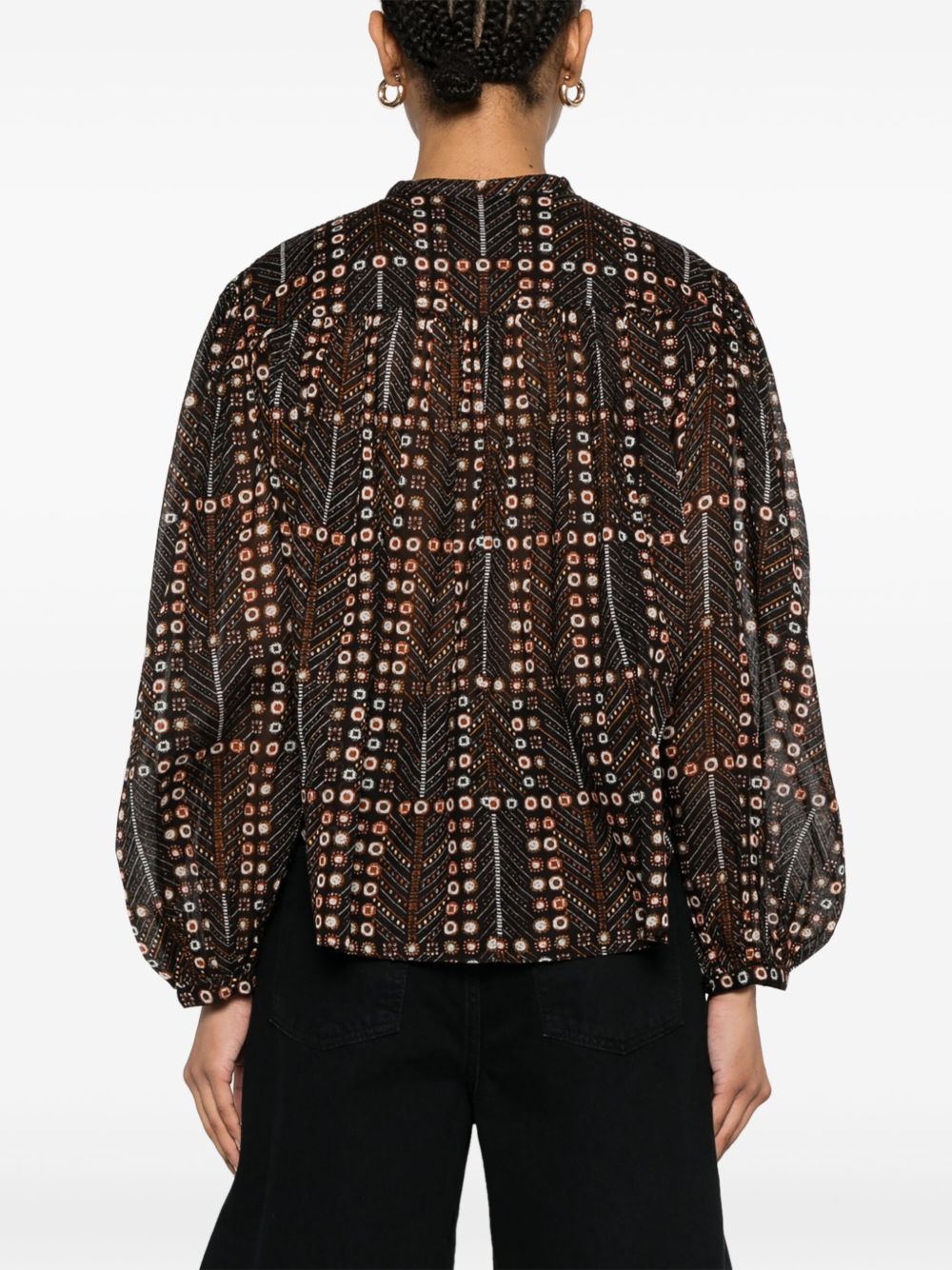 Salika printed cotton top