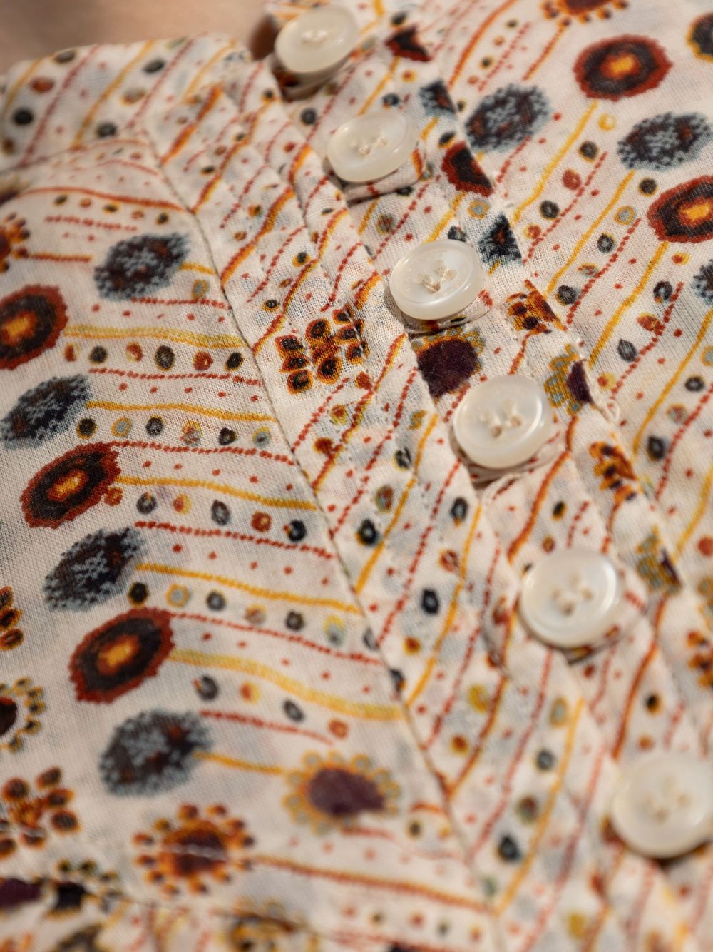 Salika printed cotton top