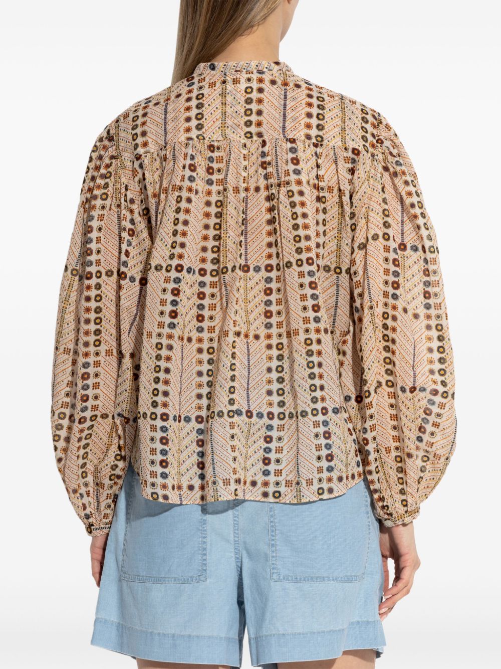 Salika printed cotton top