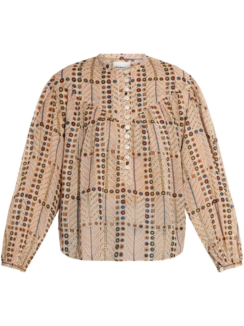 Salika printed cotton top
