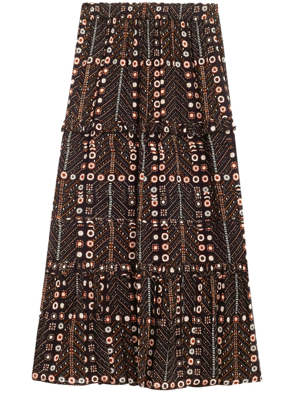 Diya printed cotton skirt