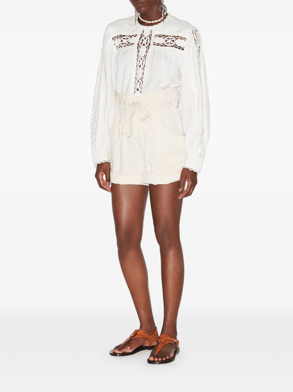 Sereni cotton blend shorts