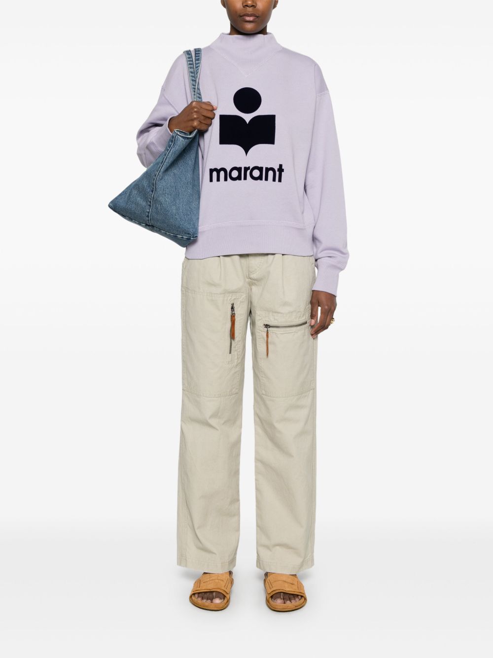 Moby logo cotton sweatshirt