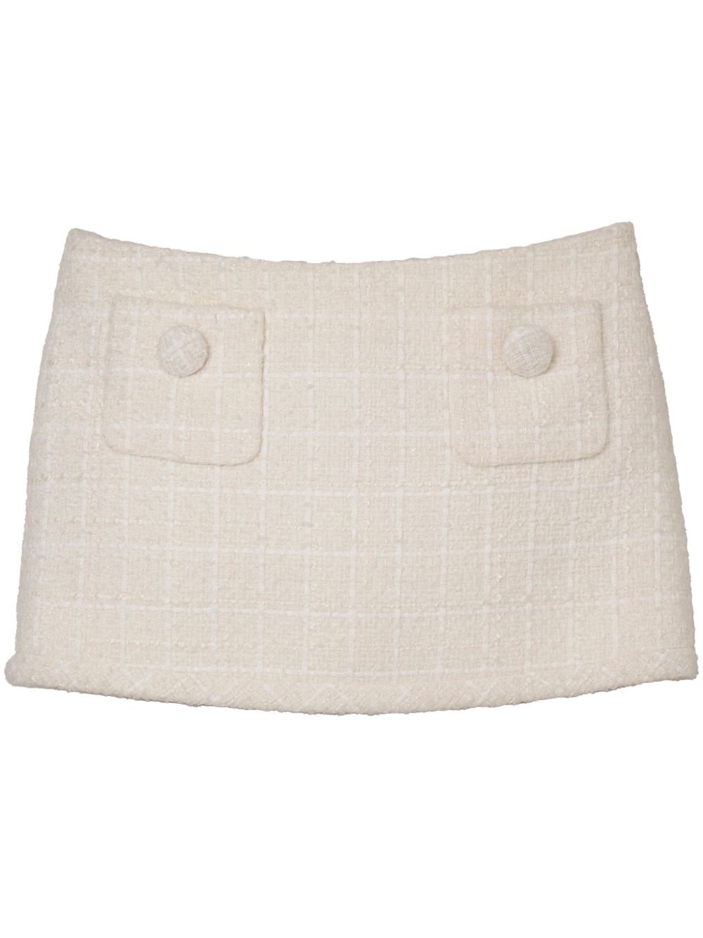 Tweed mini skirt