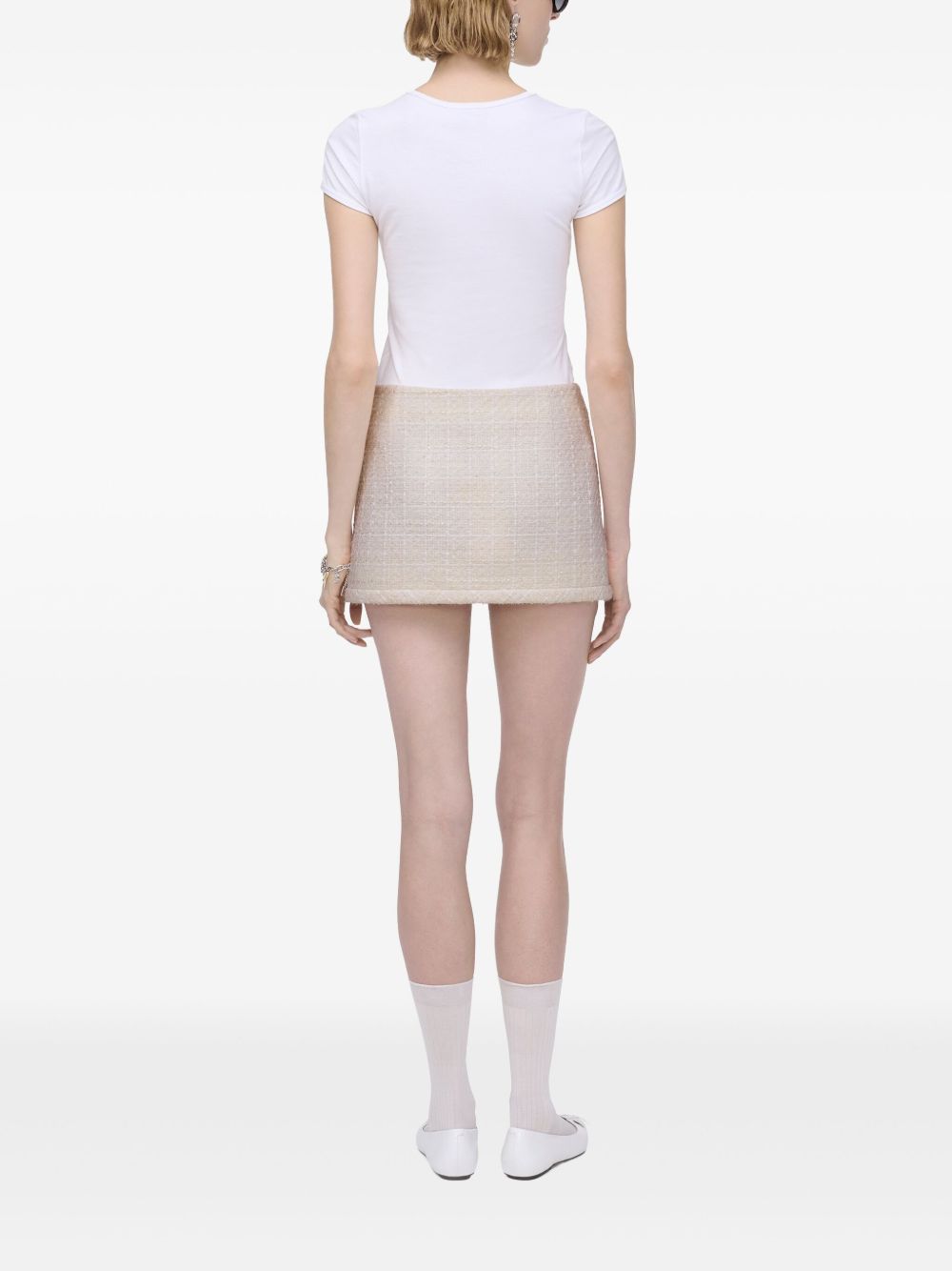Tweed mini skirt