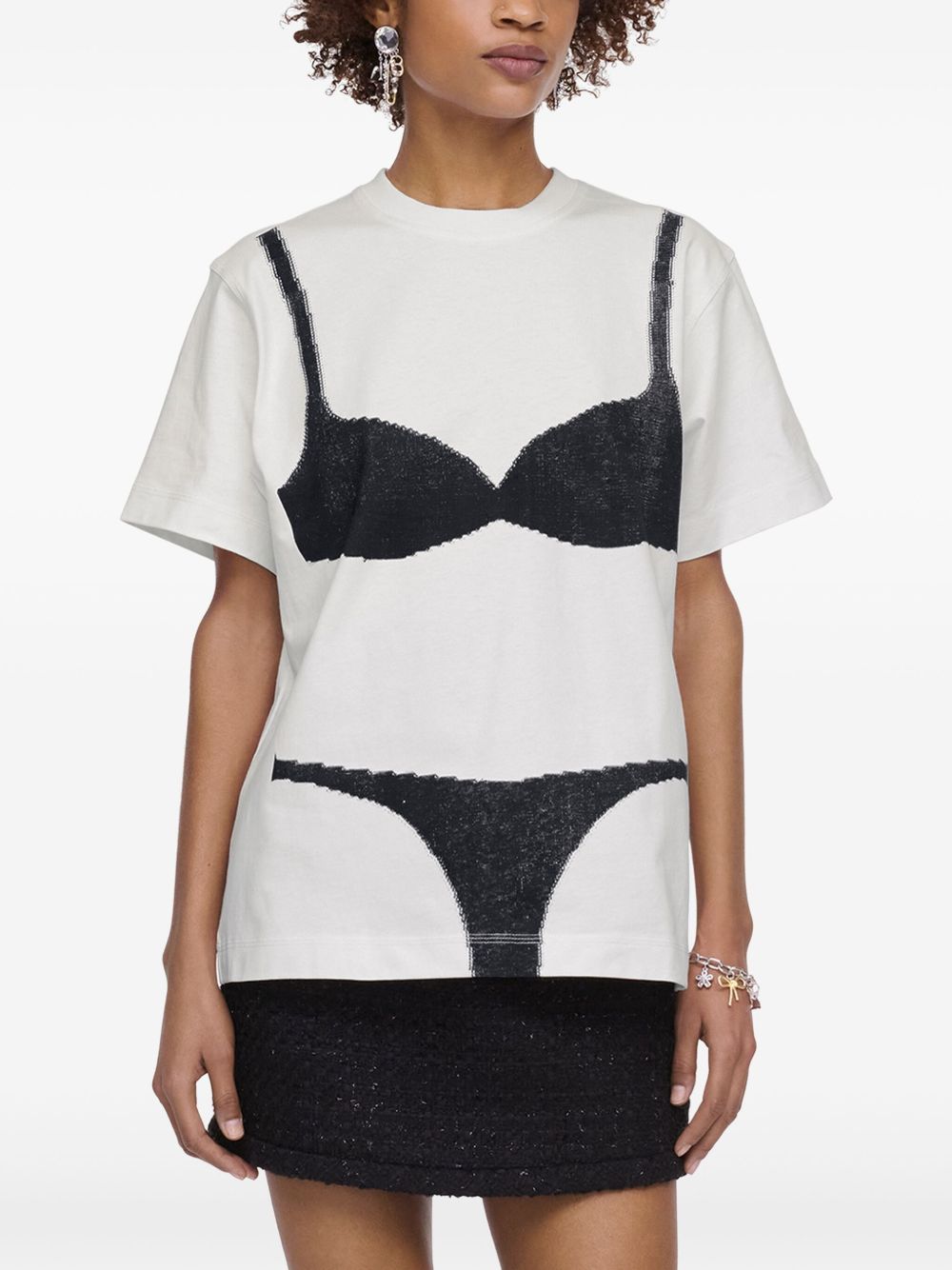 Printed cotton t-shirt