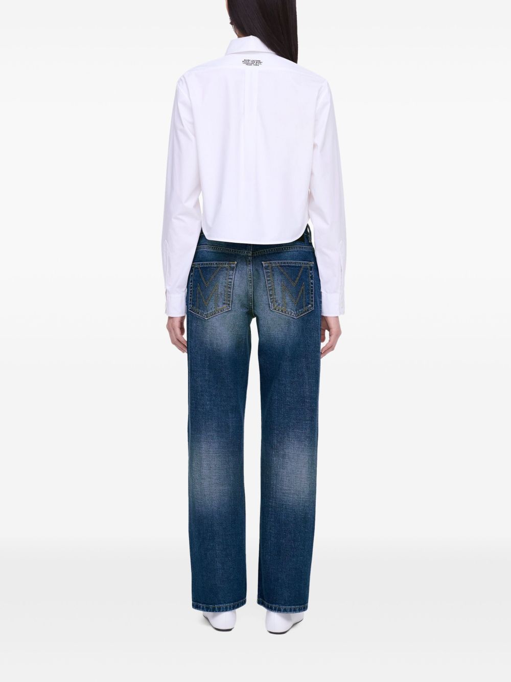 Cotton cropped shirt