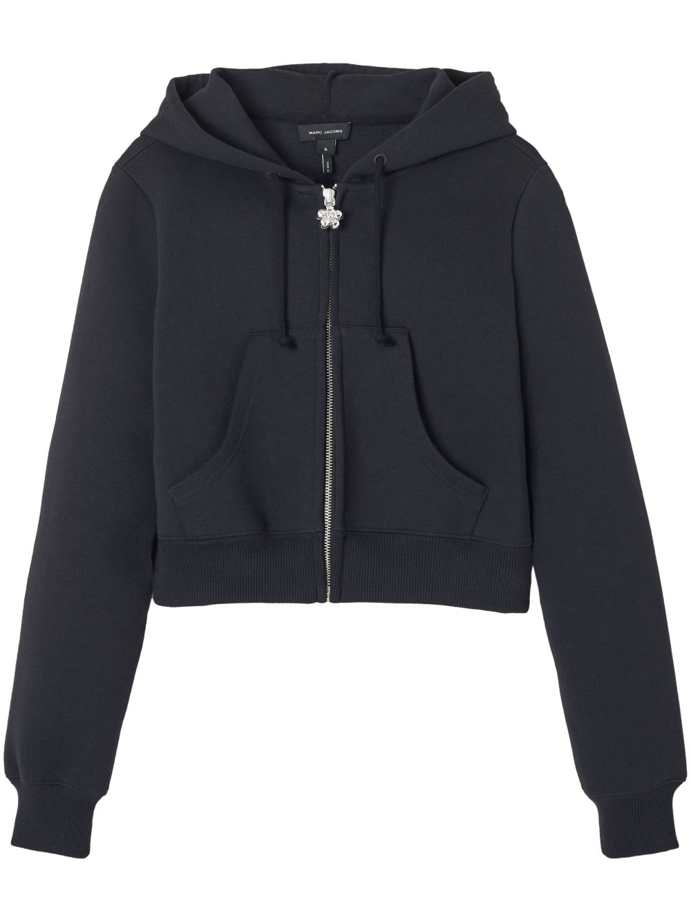 Cotton cropped hoodie