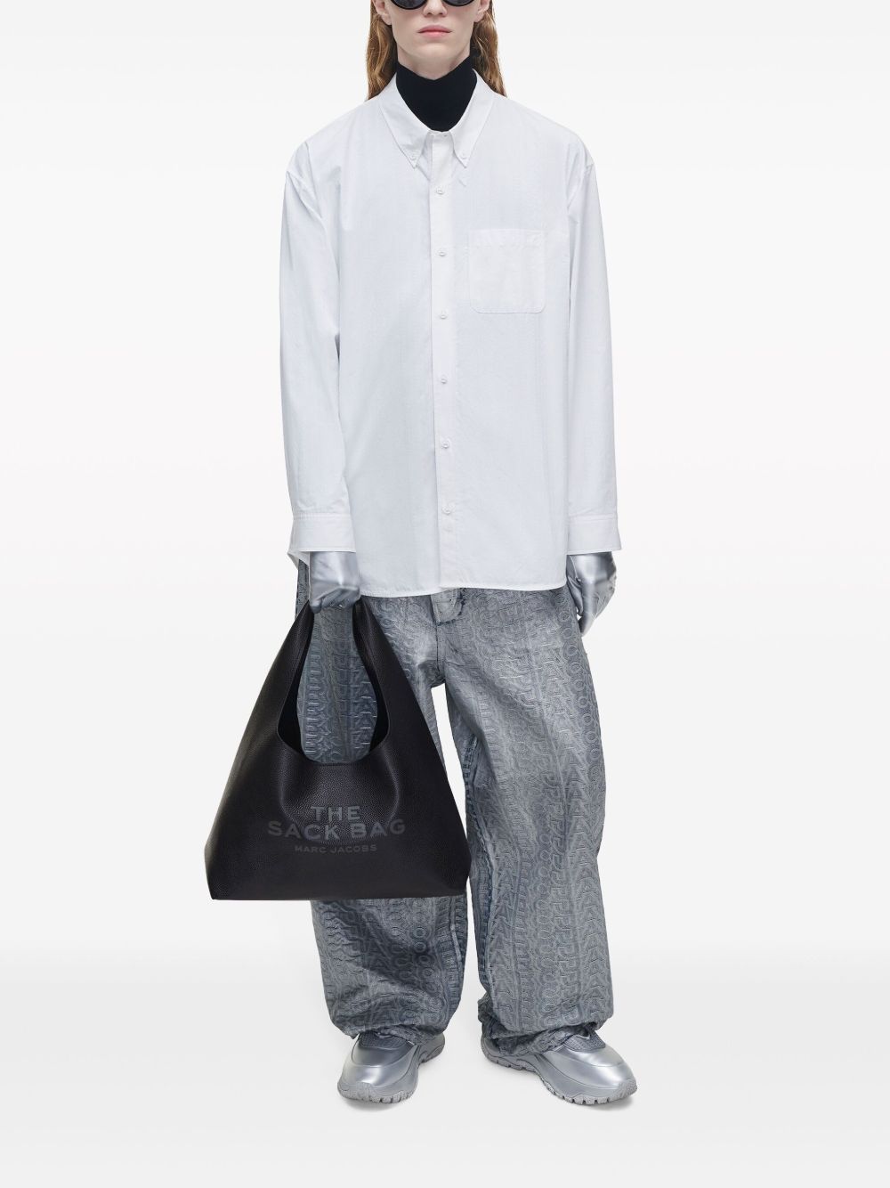 The sack leather hobo bag