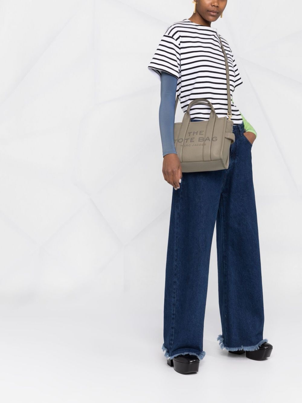The tote bag small leather tote