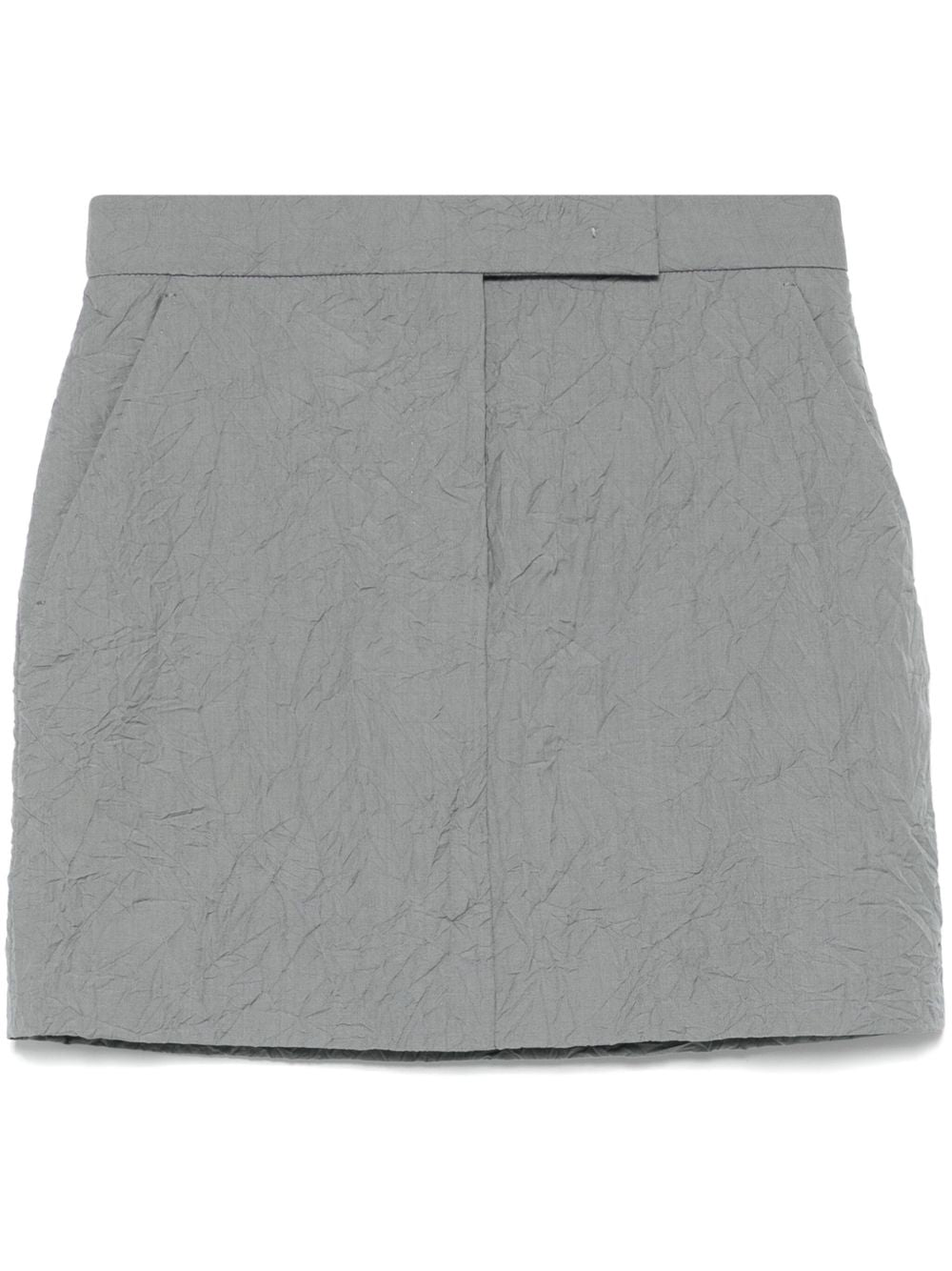 Wool mini skirt