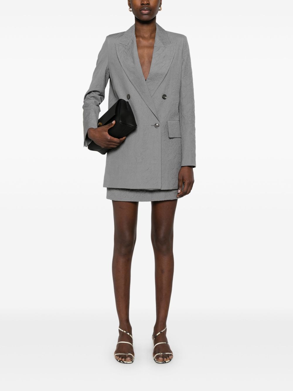 Wool mini skirt