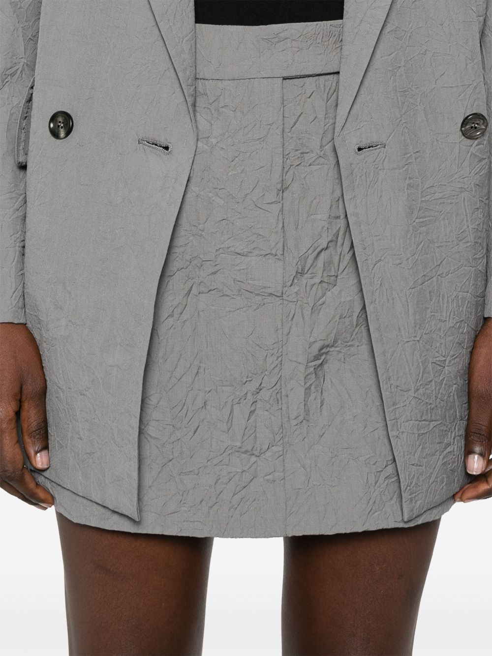 Wool mini skirt
