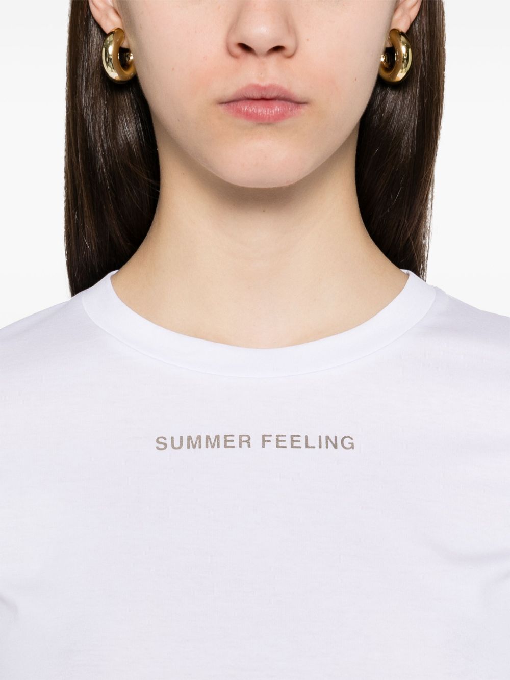 Summer feeling cotton t-shirt