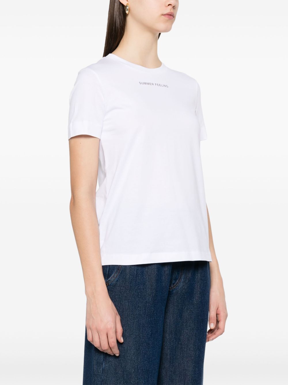 Summer feeling cotton t-shirt