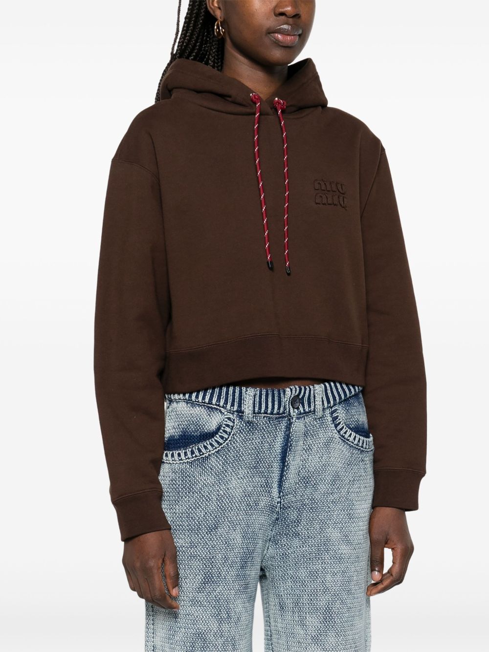 Logo cotton hoodie