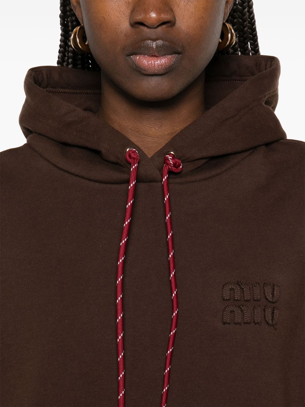Logo cotton hoodie