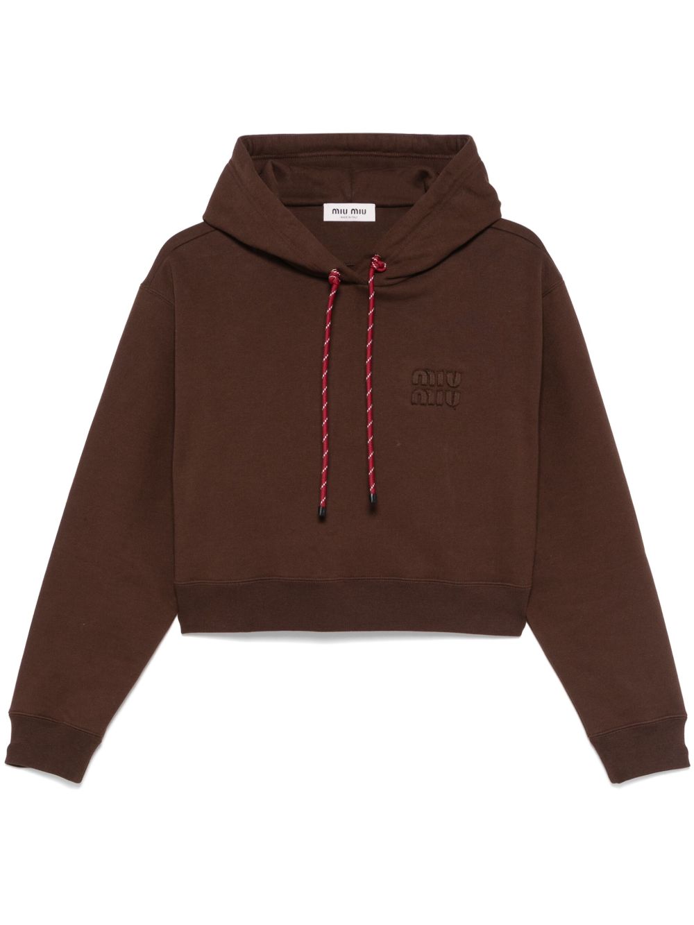 Logo cotton hoodie