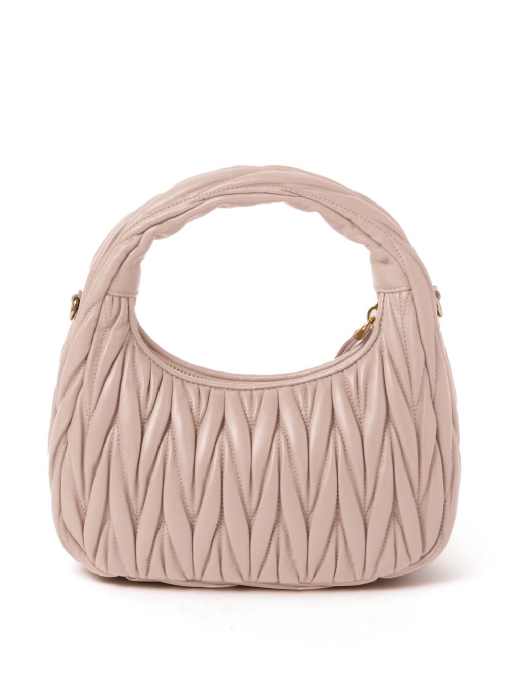 Wander matelassé leather hobo bag