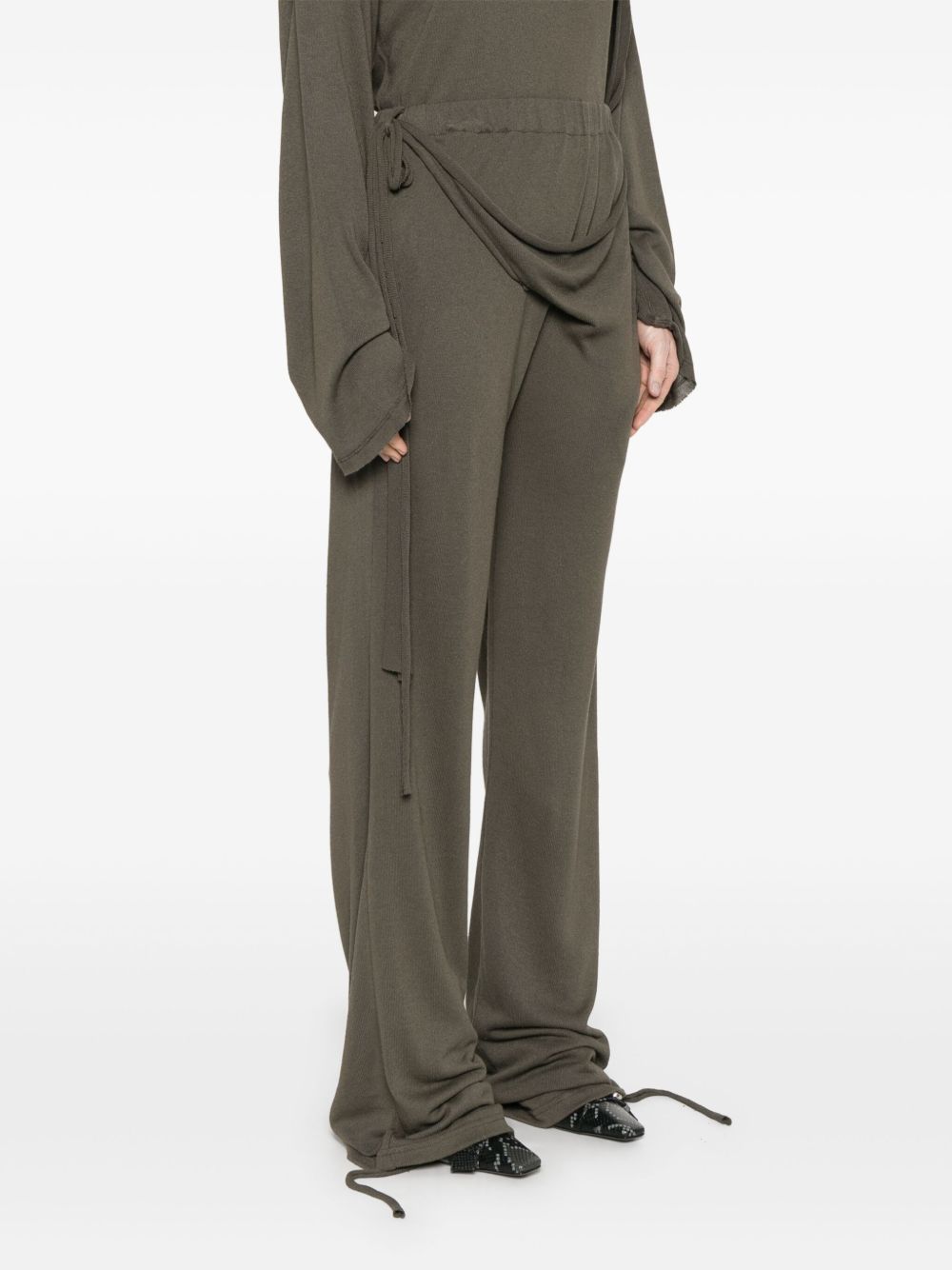 Linen blend trousers