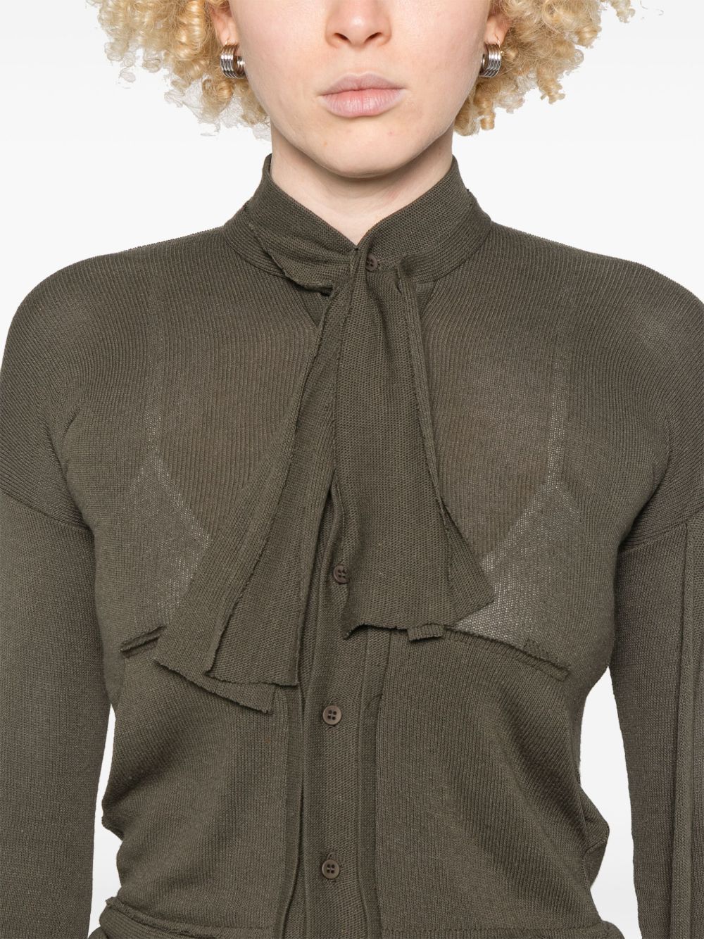 Destructured cardigan
