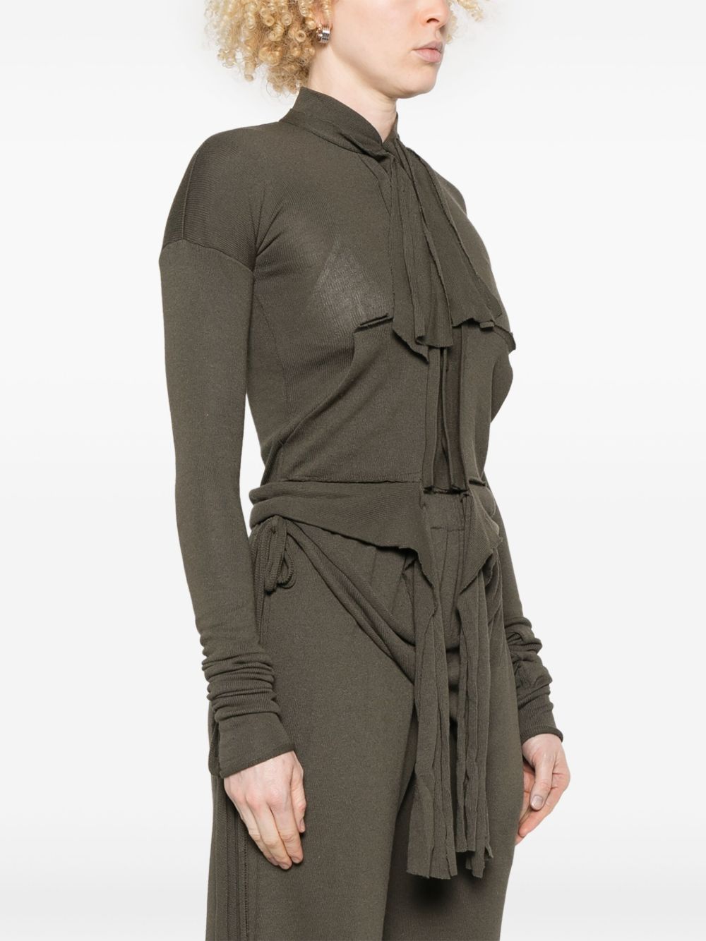 Destructured cardigan