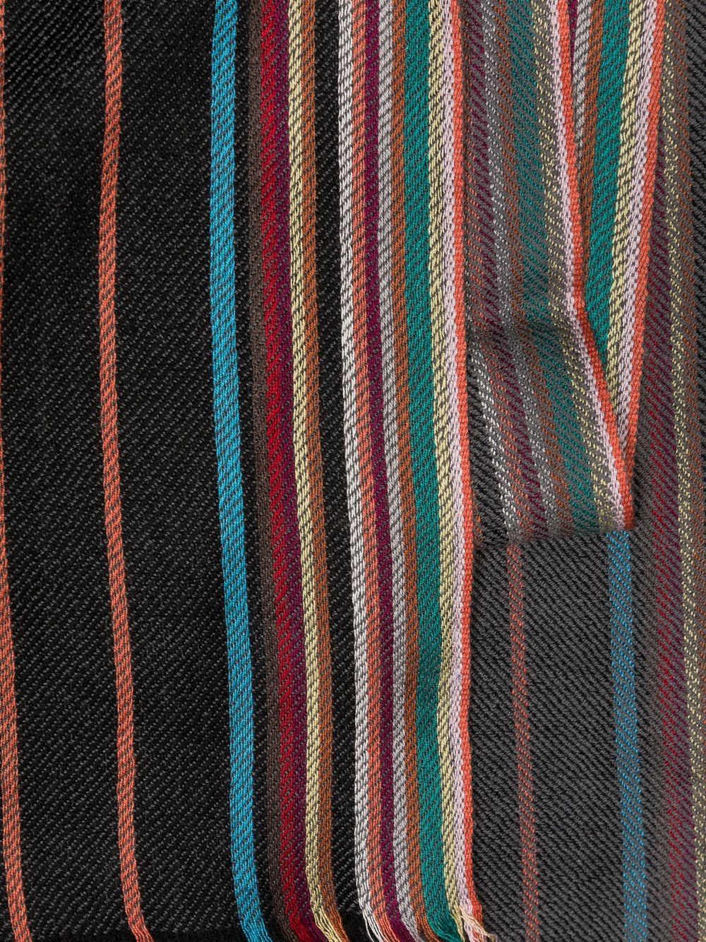 Wool striped scarf