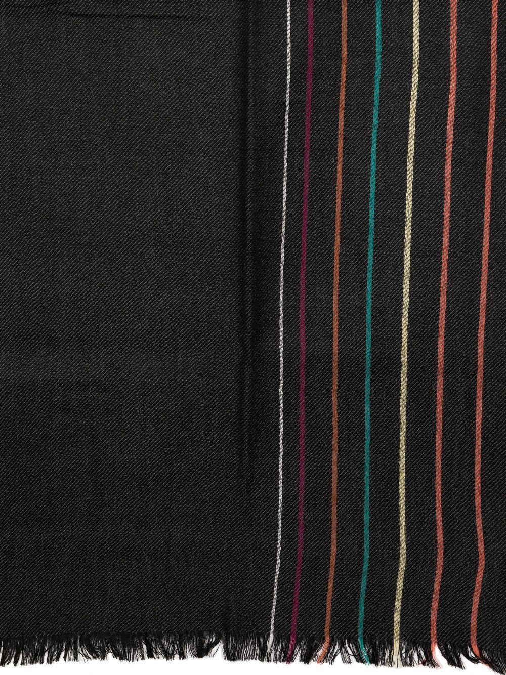 Wool striped scarf