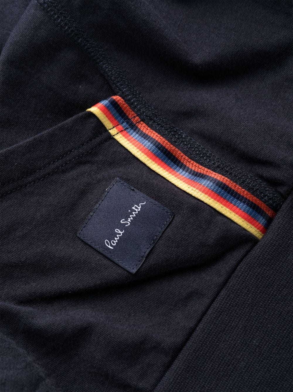 Signature stripe cotton hoodie