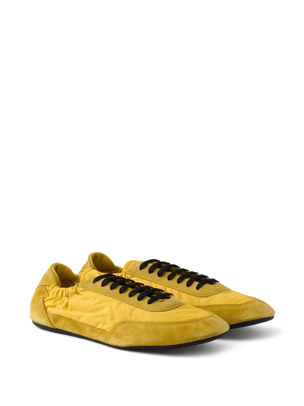 Collapse re-nylon and suede sneakers