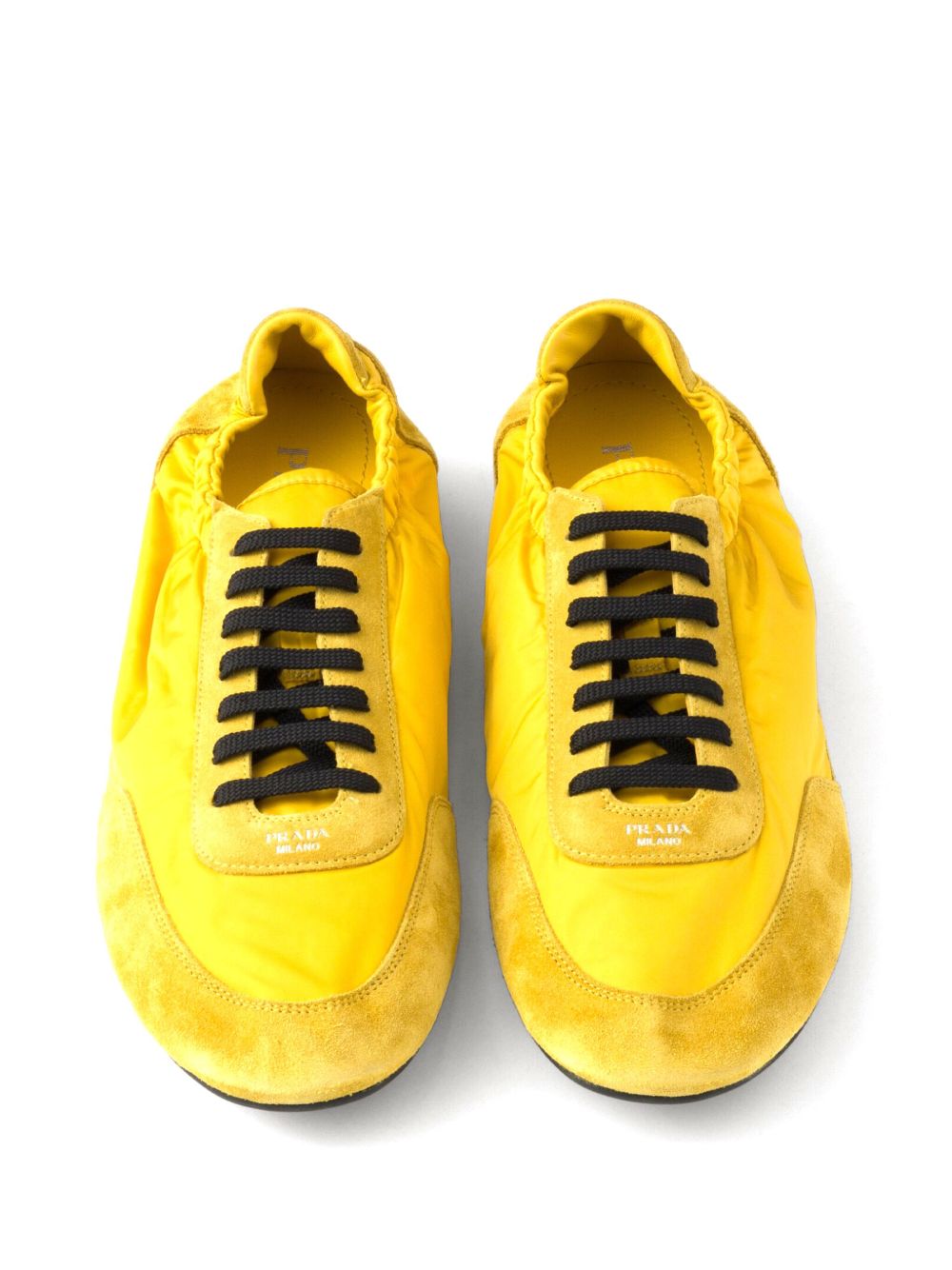 Collapse re-nylon and suede sneakers