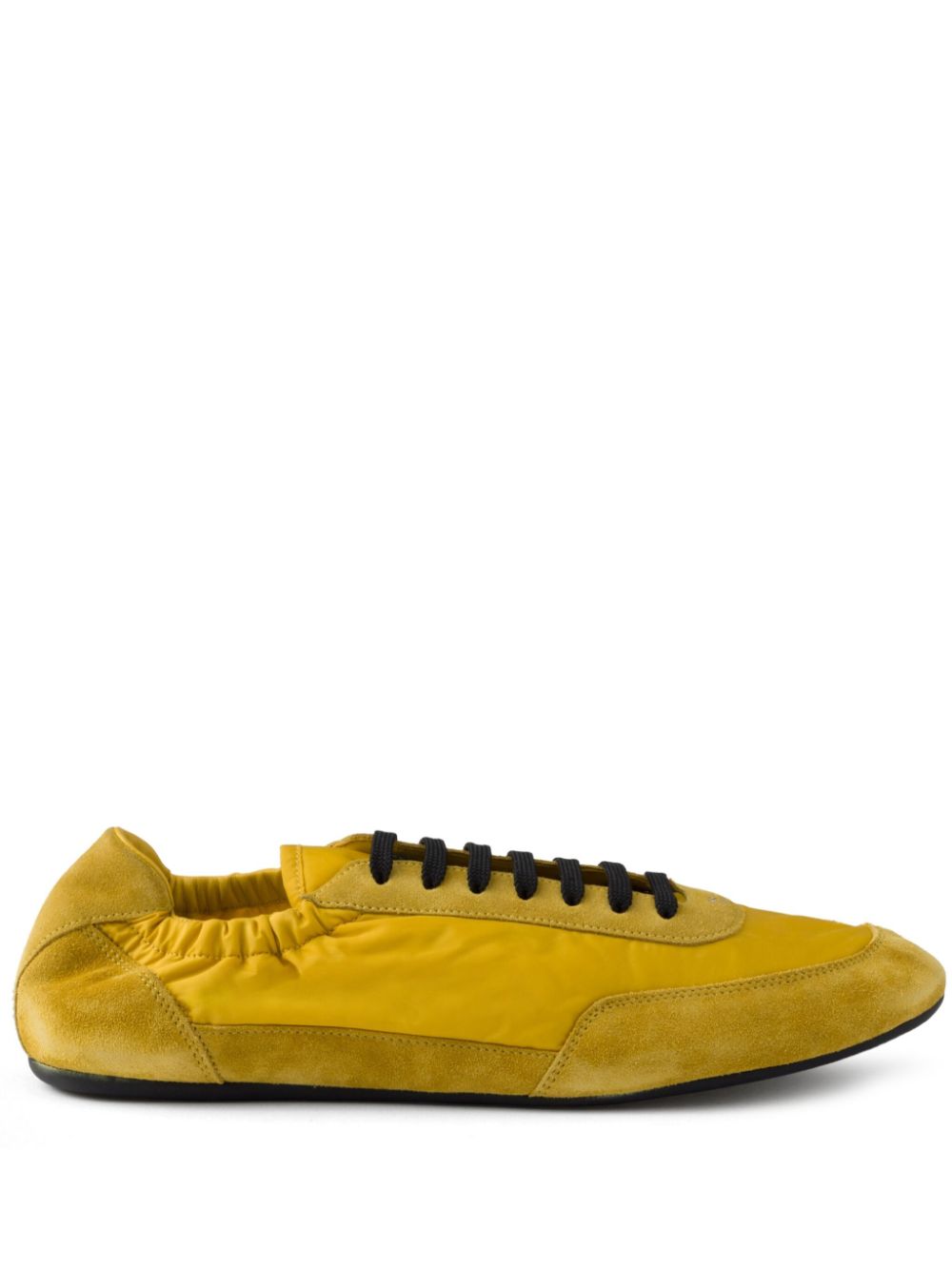 Collapse re-nylon and suede sneakers