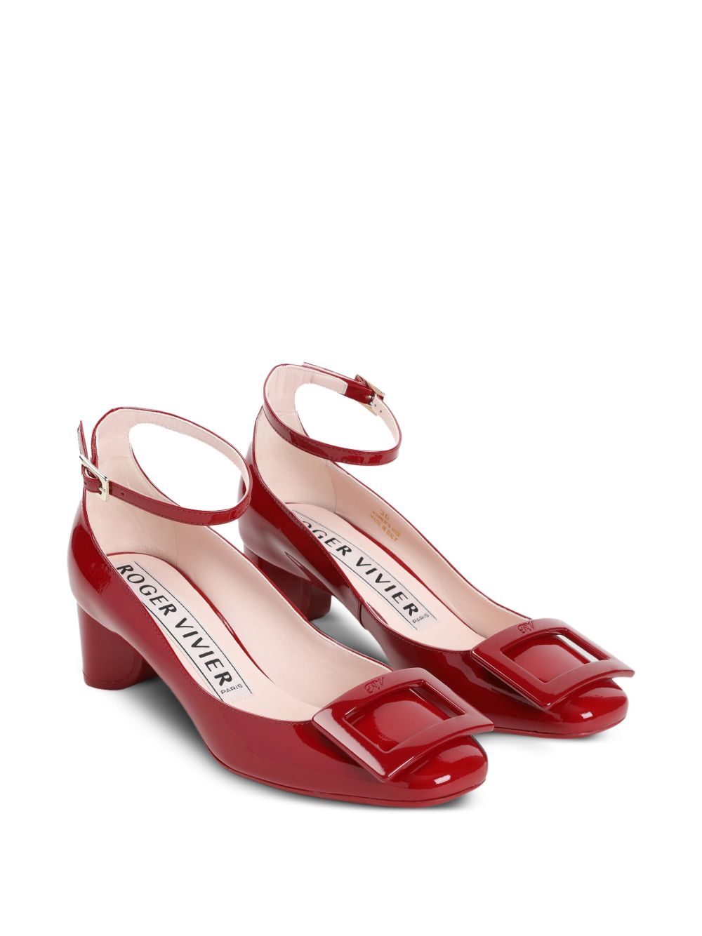 Patent leather pumps