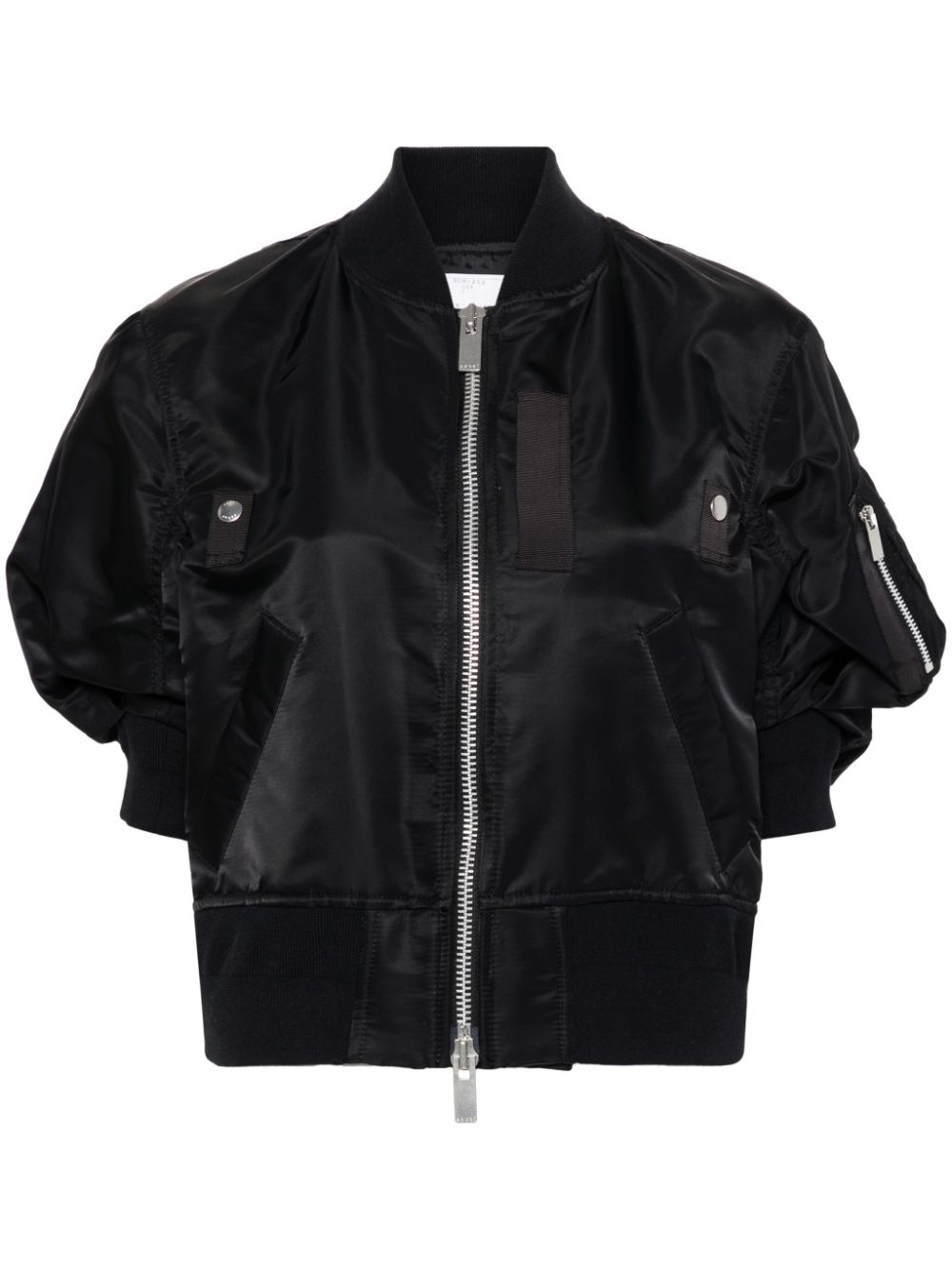Nylon bomber jacket