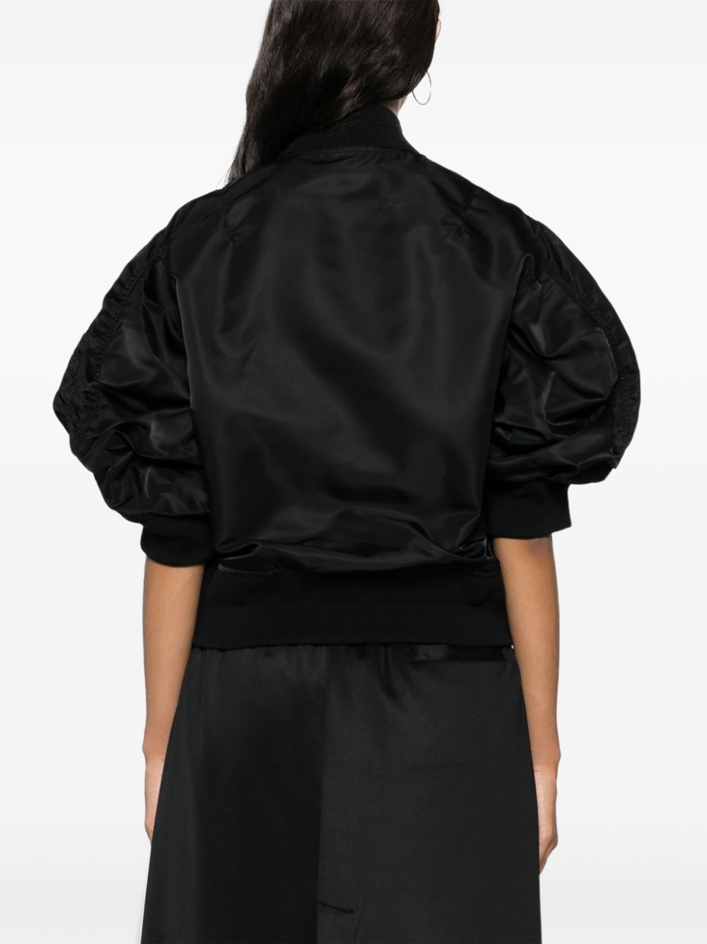Nylon bomber jacket