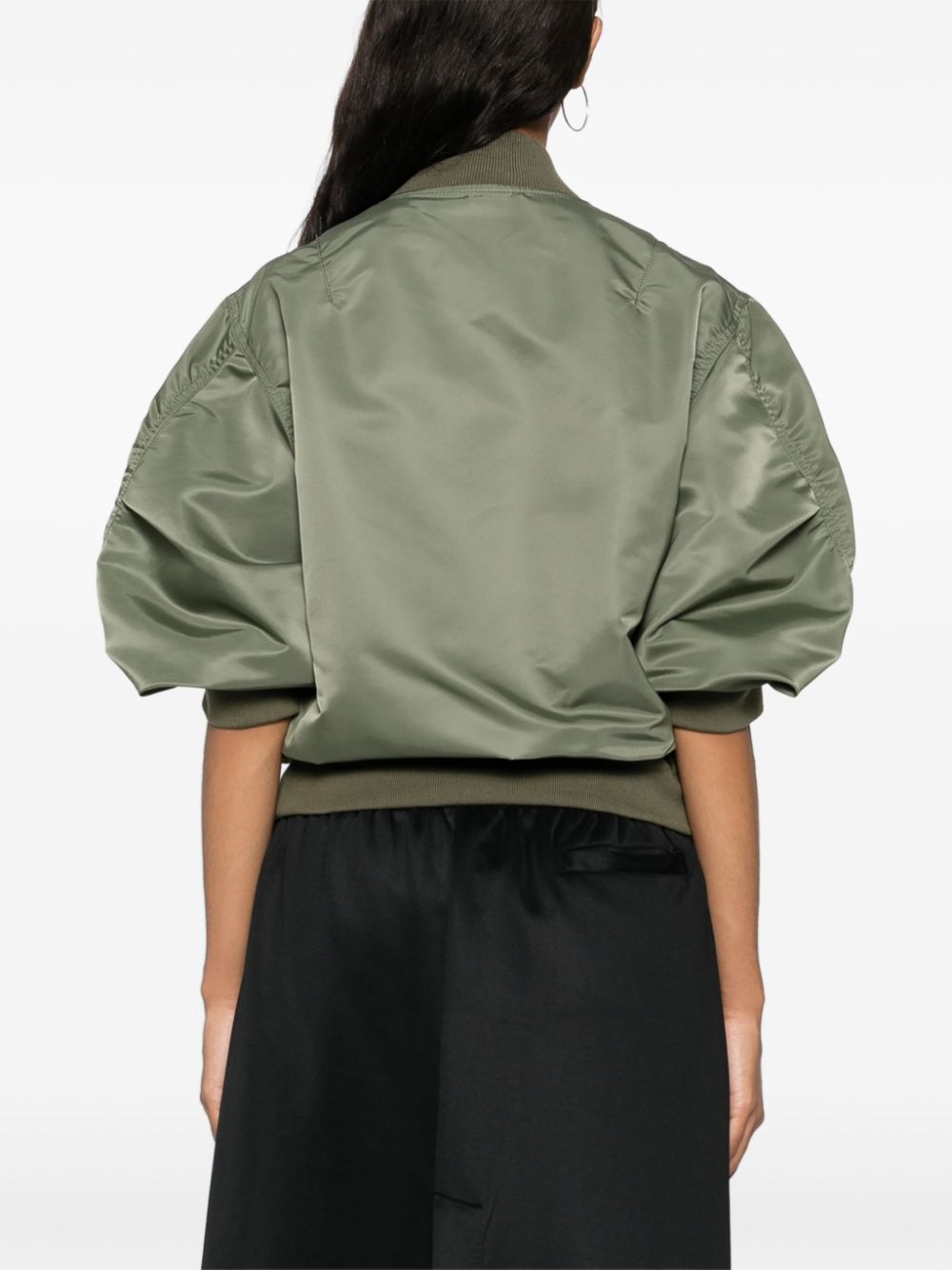 Nylon bomber jacket