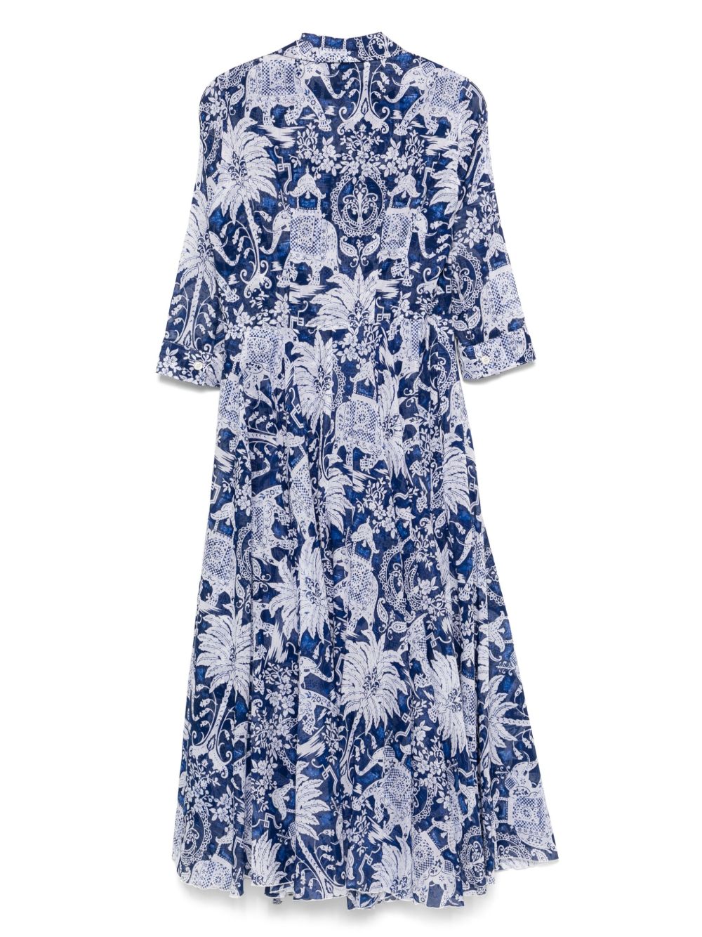 Aster printed cotton shirtdress