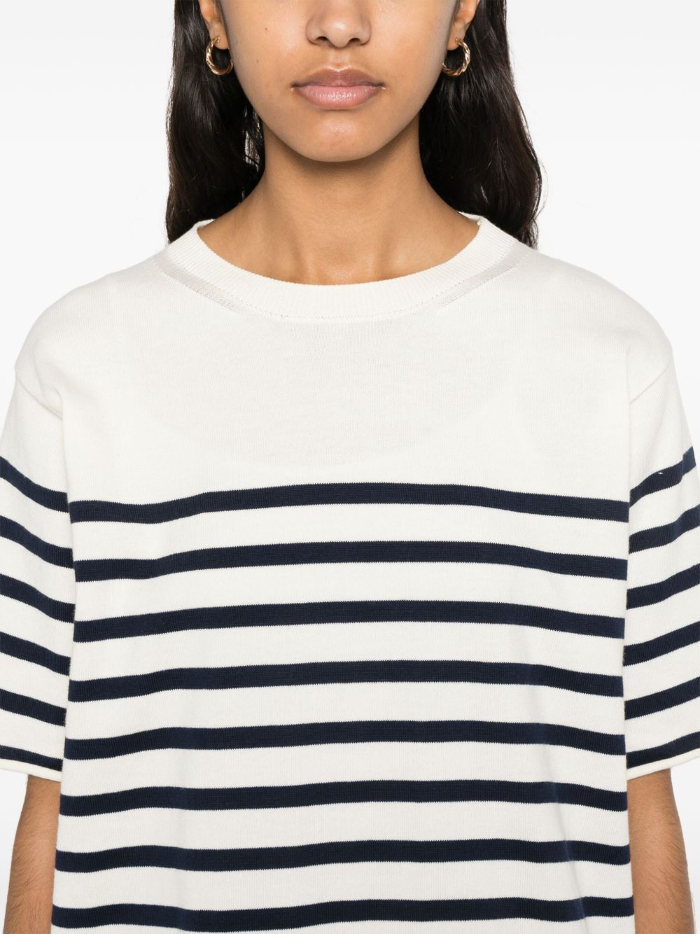 Ombeline striped cotton sweater