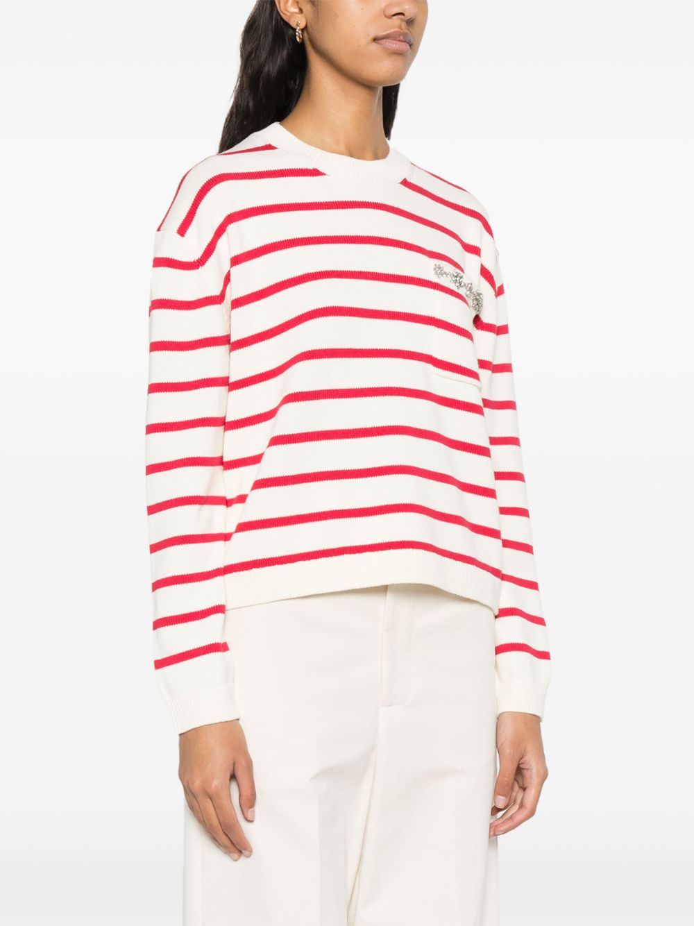 Rita striped cotton sweater