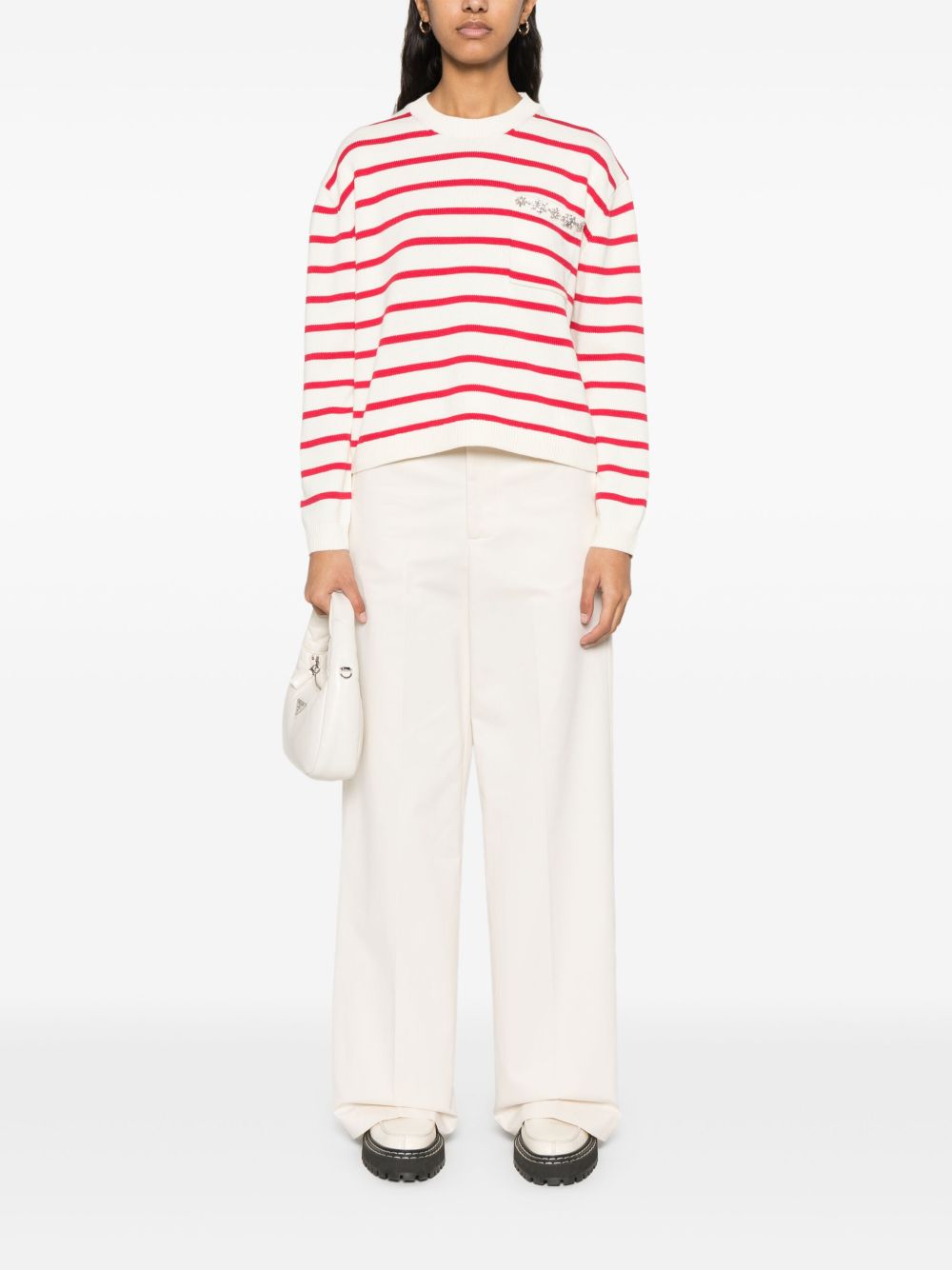 Rita striped cotton sweater